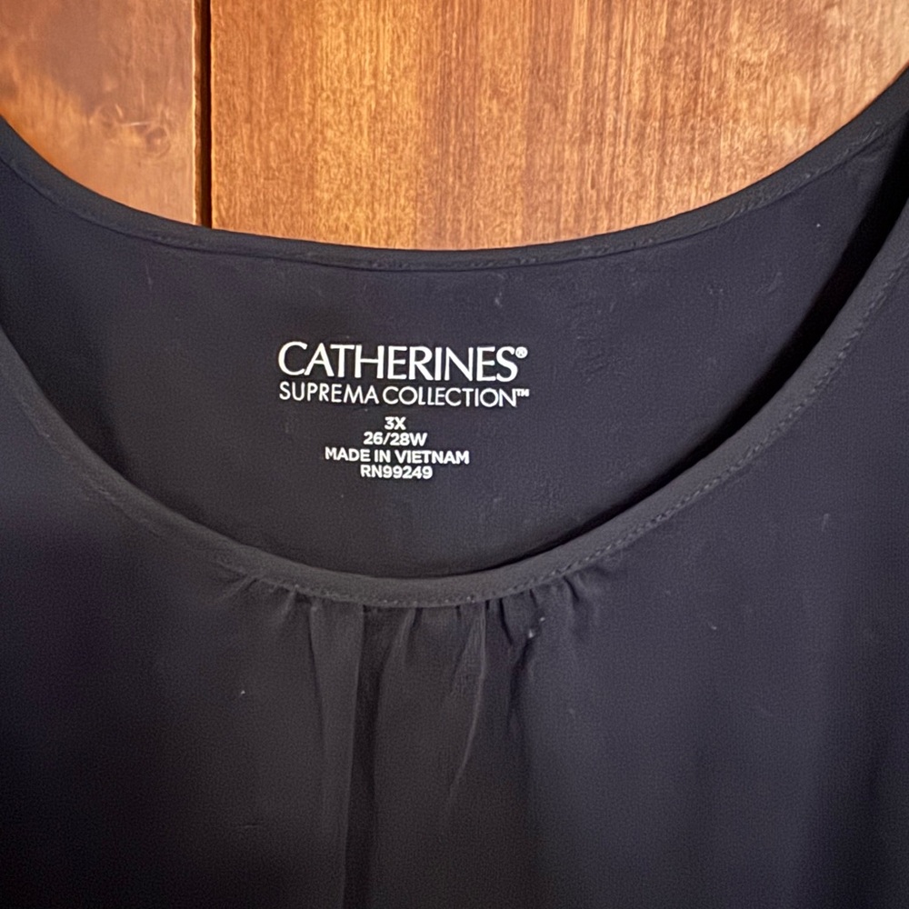 Catherines Elegant Black Blouse